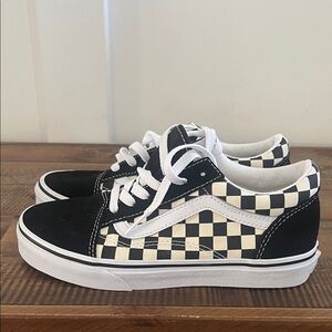 Vans Black and White Checkerboard Shoes